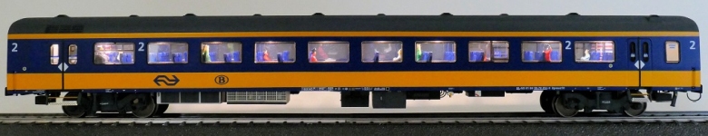 Exact-Train EX11157 - H0 - Endwagen ICRm Bpmez10 Amsterdam-Brüssel, NS, Ep. VI - Wagne 2
